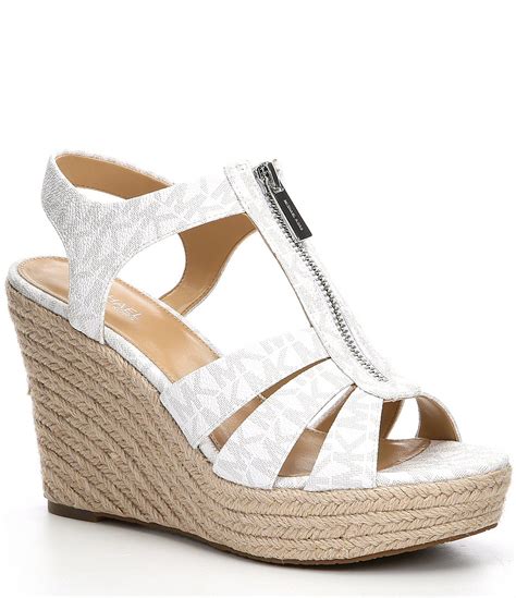 michael kors berkley white|michael kors berkley wedge sandals.